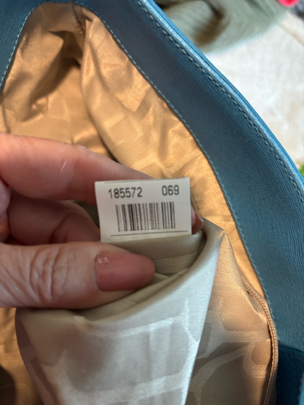 FURLA Authentic Sky Blue Leather Tote - Picture 13 of 16